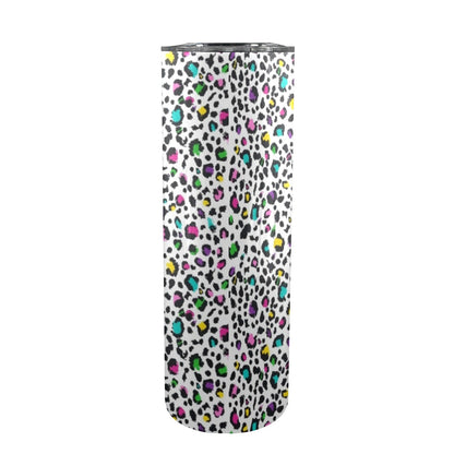Animal Print In Colour - 20oz Tall Skinny Tumbler with Lid and Straw 20oz Tall Skinny Tumbler with Lid and Straw