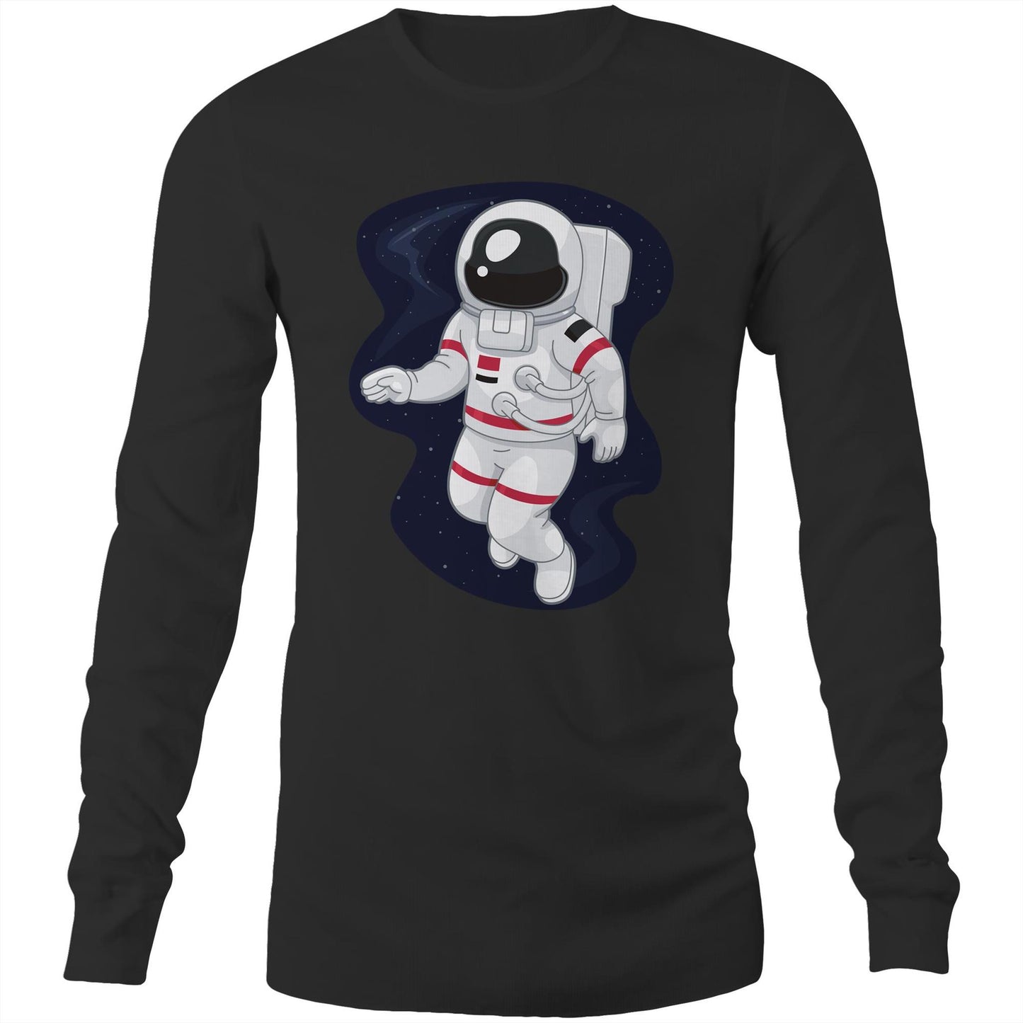 Astronaut - Mens Long Sleeve T-Shirt Black Unisex Long Sleeve T-shirt Mens Space Womens