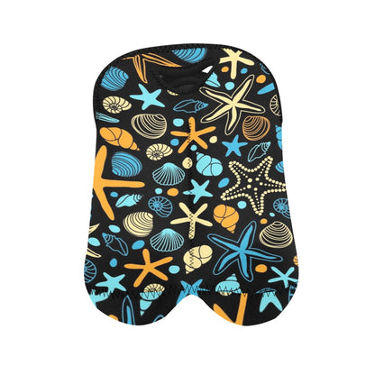 Starfish And Shells - 2-Bottle Neoprene Wine Bag 2 Bottle Wine Bag Printed Offshore