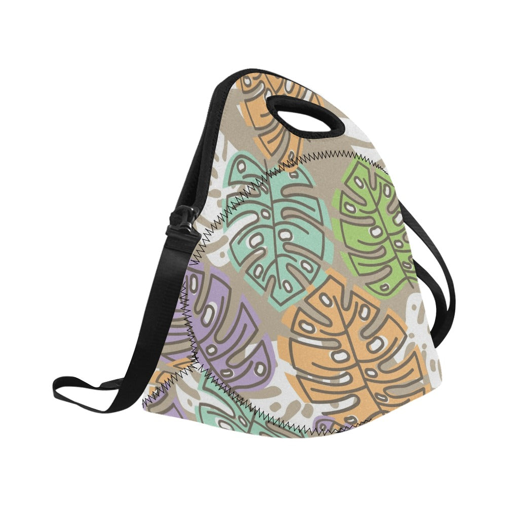 Leaves - Neoprene Lunch Bag/Large Neoprene Lunch Bag/Large Plants Printed Offshore