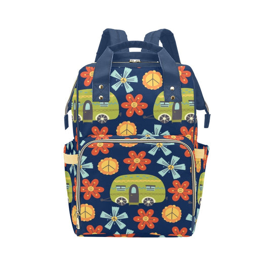 Hippy Caravan - Multifunction Backpack Multifunction Backpack Printed Offshore Summer