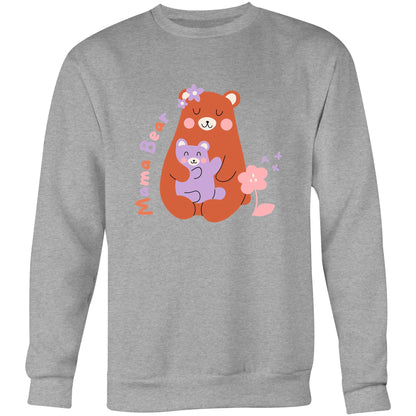 Mama Bear - Crew Sweatshirt Grey Marle Sweatshirt Mum