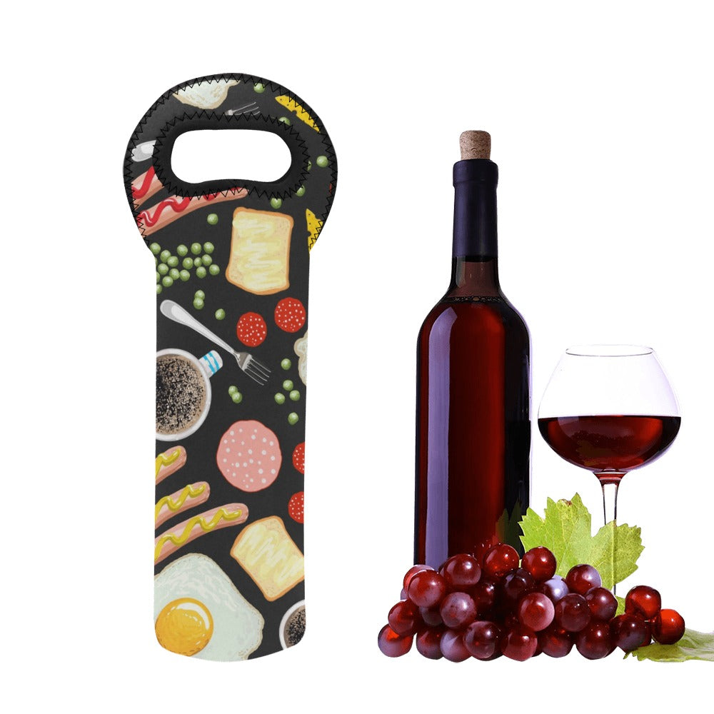 Breakfast Food - Neoprene Wine Bag Wine Bag Printed Offshore