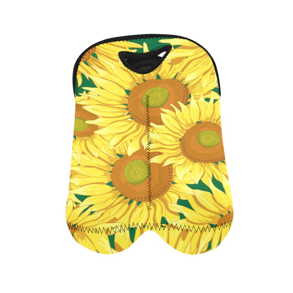 Sunflowers - 2-Bottle Neoprene Wine Bag 2 Bottle Wine Bag Printed Offshore