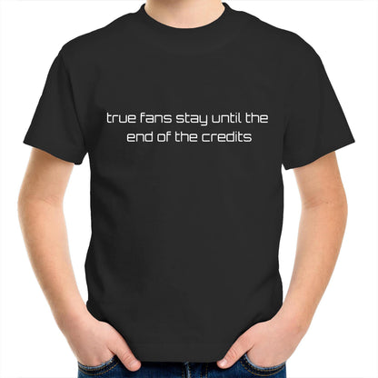True Fans - Kids Youth Crew T-Shirt Black Kids Youth T-shirt comic Funny Sci Fi