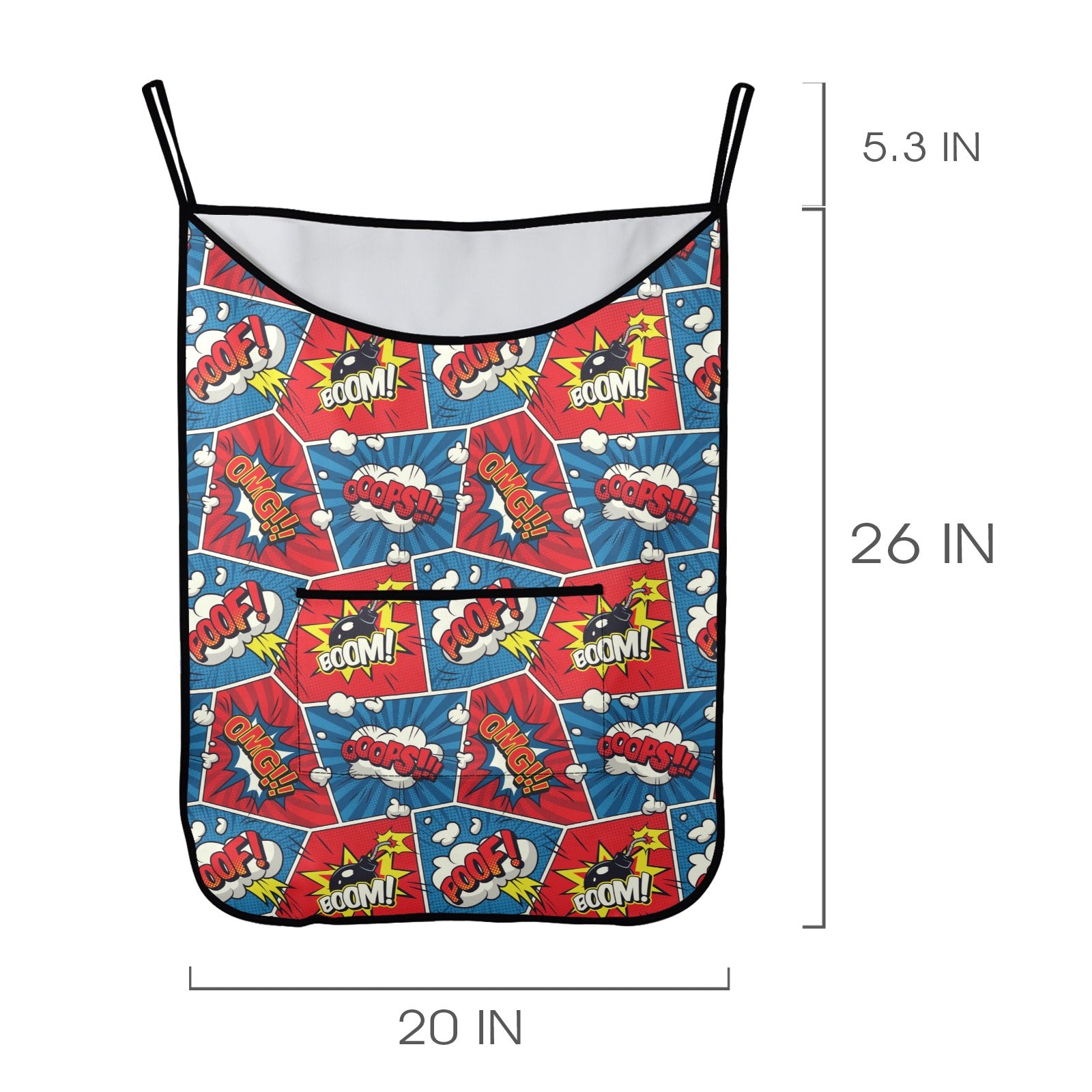 Comic Book Pop - Hanging Laundry Bag Hanging Laundry Bag Printed Offshore