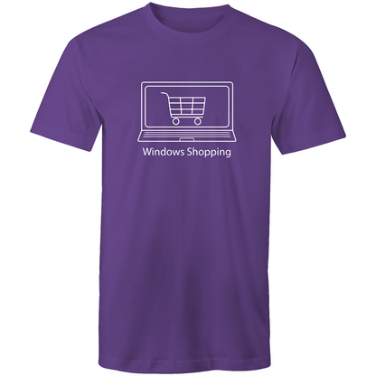 Windows Shopping - Mens T-Shirt Purple Mens T-shirt Funny Mens