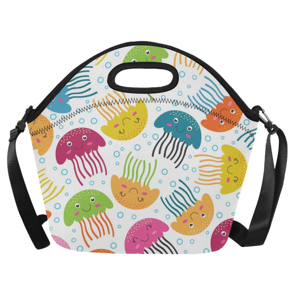 Jellyfish - Neoprene Lunch Bag/Large Neoprene Lunch Bag/Large animal Printed Offshore