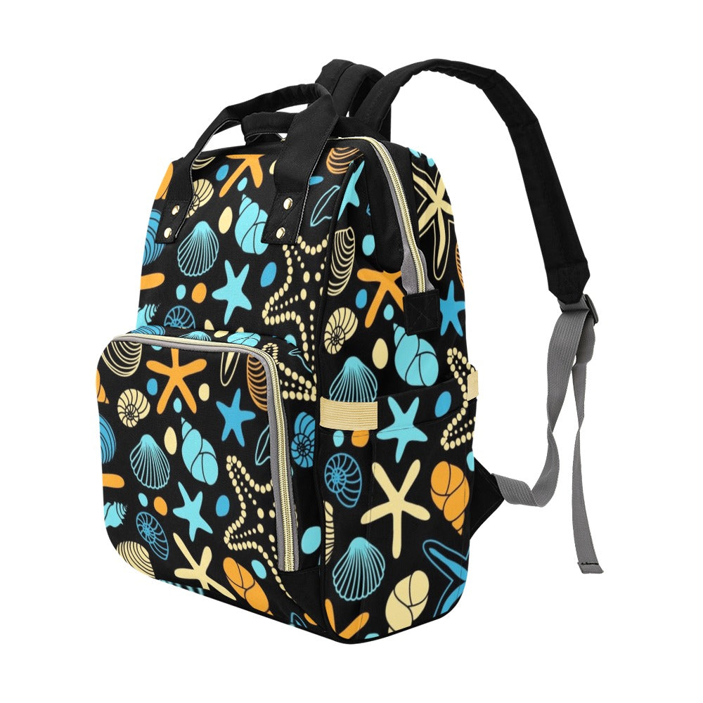 Starfish And Shells - Multi-Function Backpack Multifunction Backpack