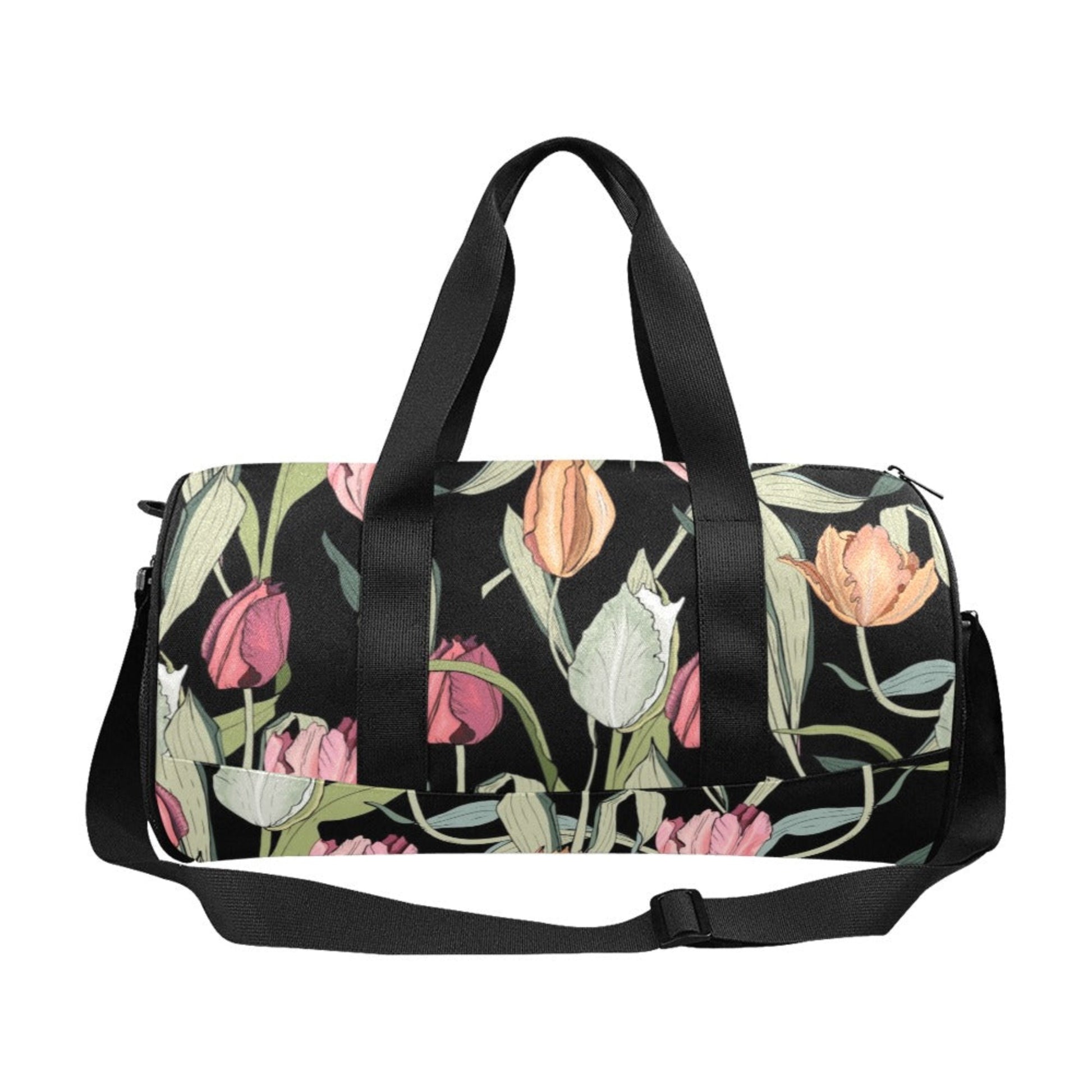 Tulips - Round Duffle Bag Round Duffle Bag