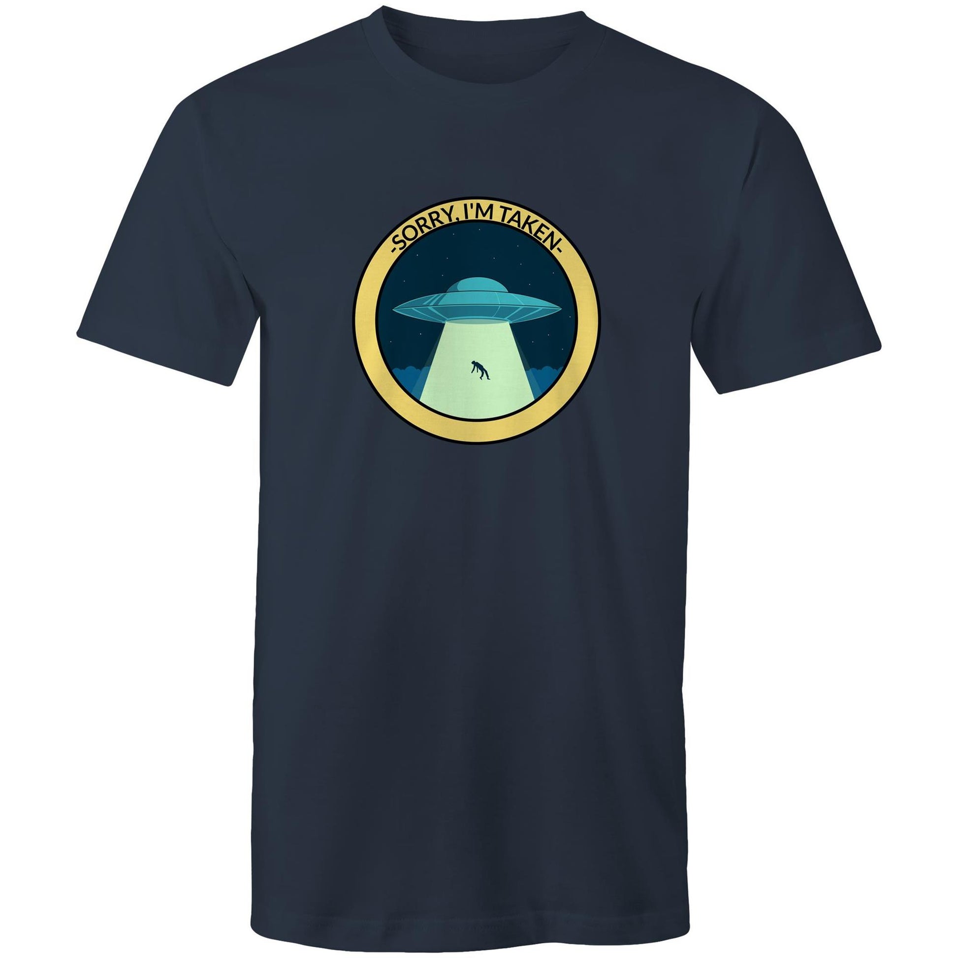 UFO, Sorry, I'm Taken - Mens T-Shirt Navy Mens T-shirt Sci Fi