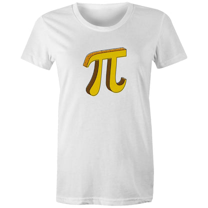 Pi - Womens T-shirt White Womens T-shirt Science
