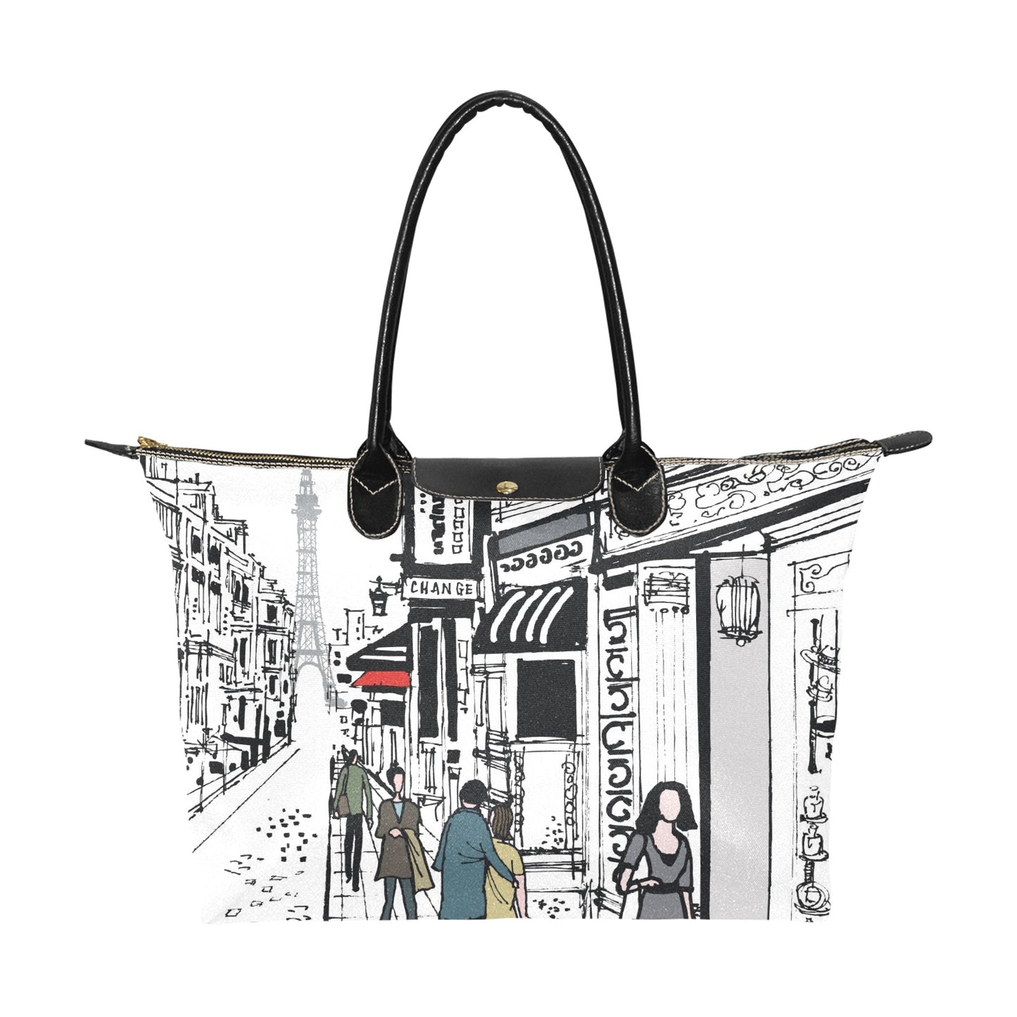 Paris Street - Single-Shoulder Handbag Single Shoulder Handbag Printed Offshore