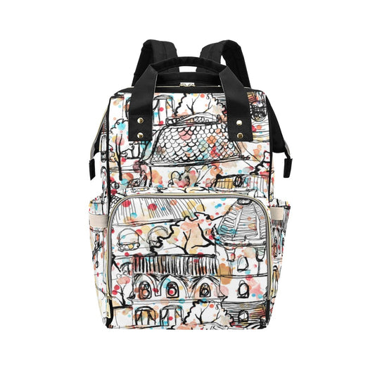 Village Life - Multifunction Backpack Multifunction Backpack Printed Offshore