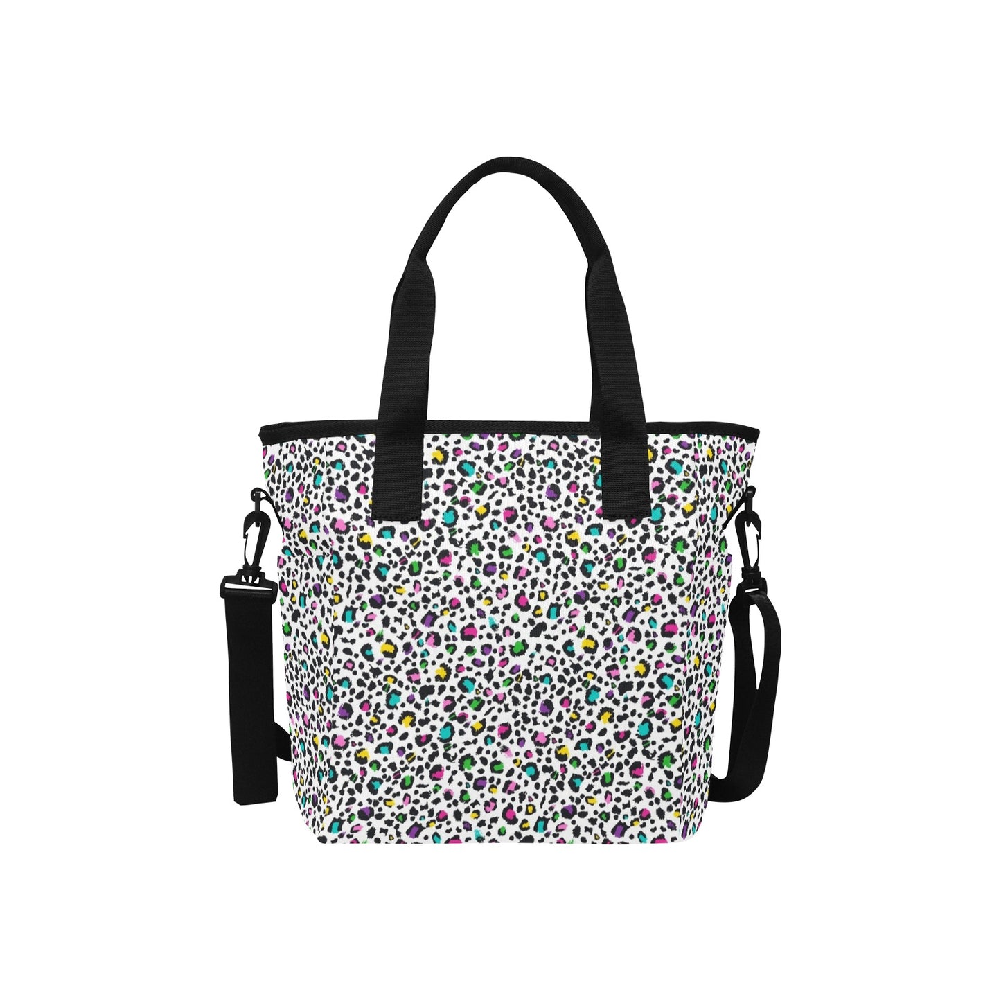 Animal Print In Colour - Tote Bag with Shoulder Strap Nylon Tote Bag