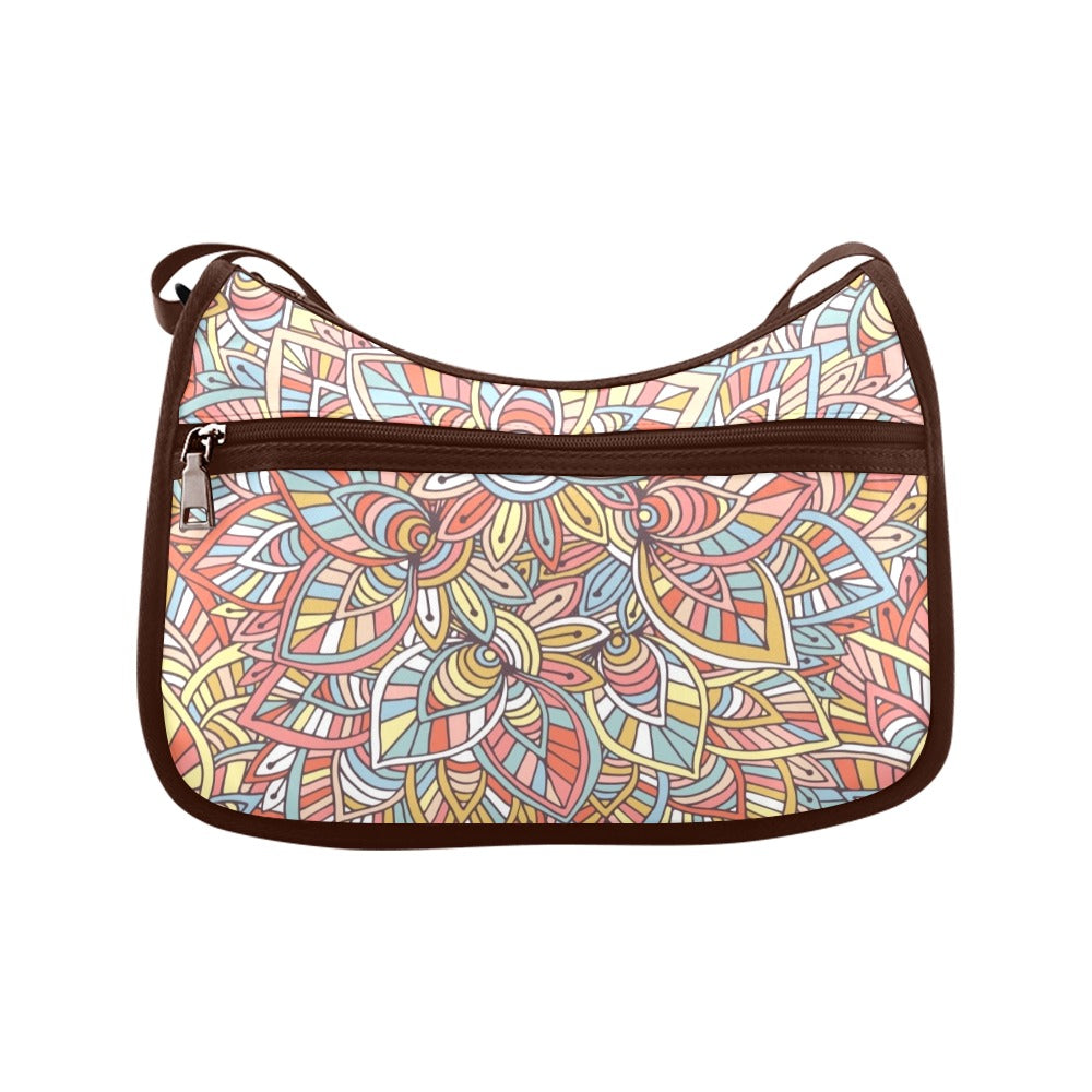 Colour Floral - Crossbody Fabric Handbag Crossbody Handbag Printed Offshore