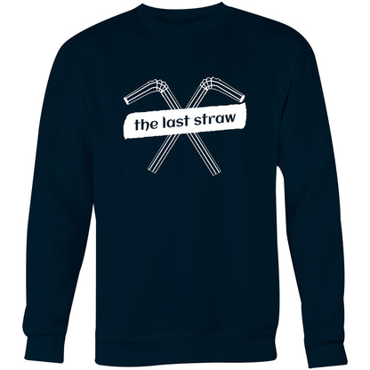 The Last Straw - Crew Sweatshirt Navy Sweatshirt Environment Mens Womens