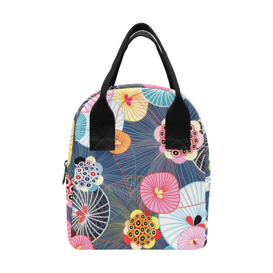 Abstract Floral - Lunch Bag Lunch Bag Printed Offshore