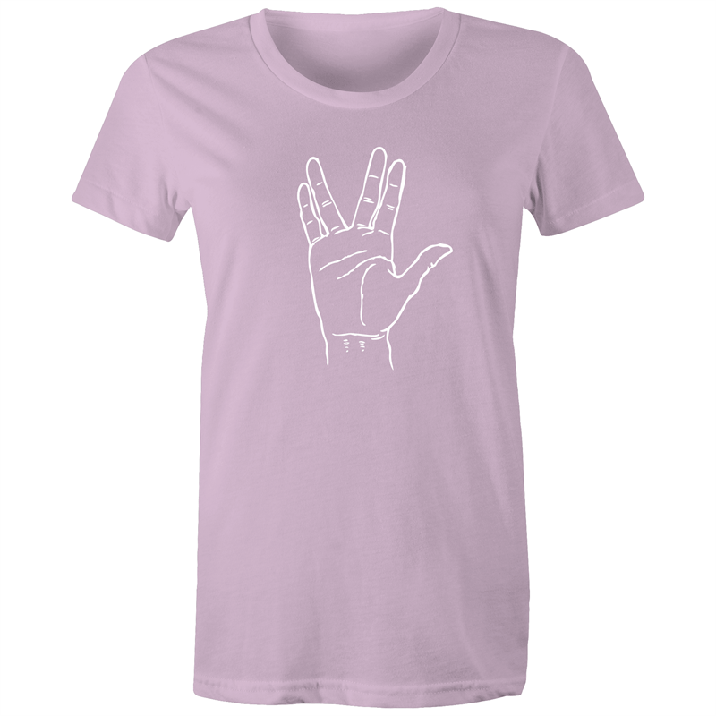 Greetings - Women's T-shirt Lavender Womens T-shirt Sci Fi Womens