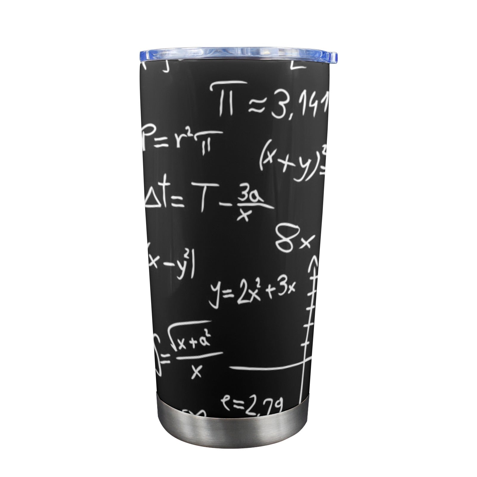 Equations - 20oz Travel Mug with Clear Lid Clear Lid Travel Mug