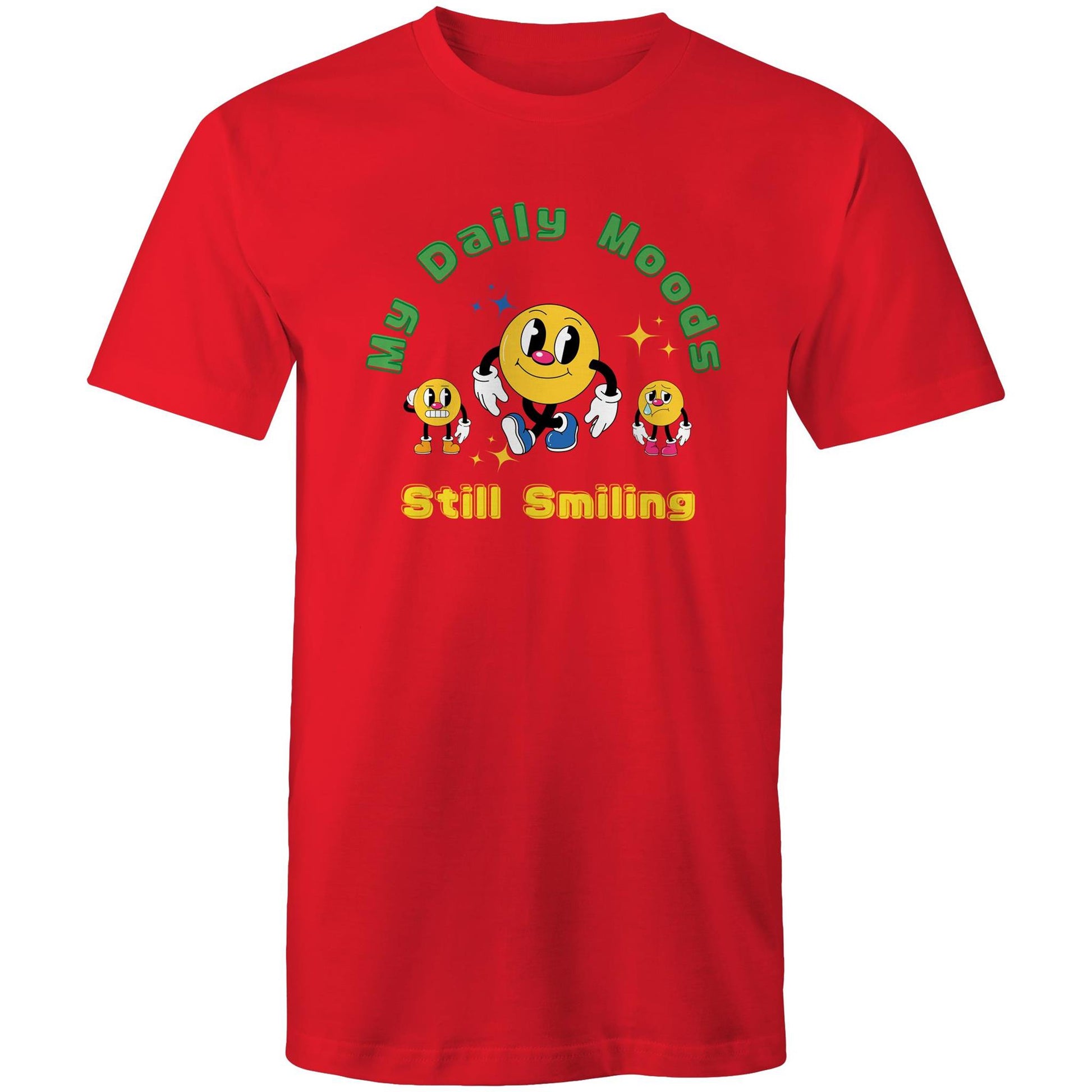 My Daily Moods - Mens T-Shirt Red Mens T-shirt