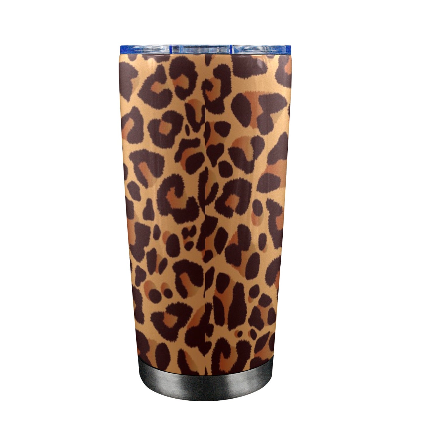 Leopard Print - 20oz Travel Mug with Clear Lid Clear Lid Travel Mug