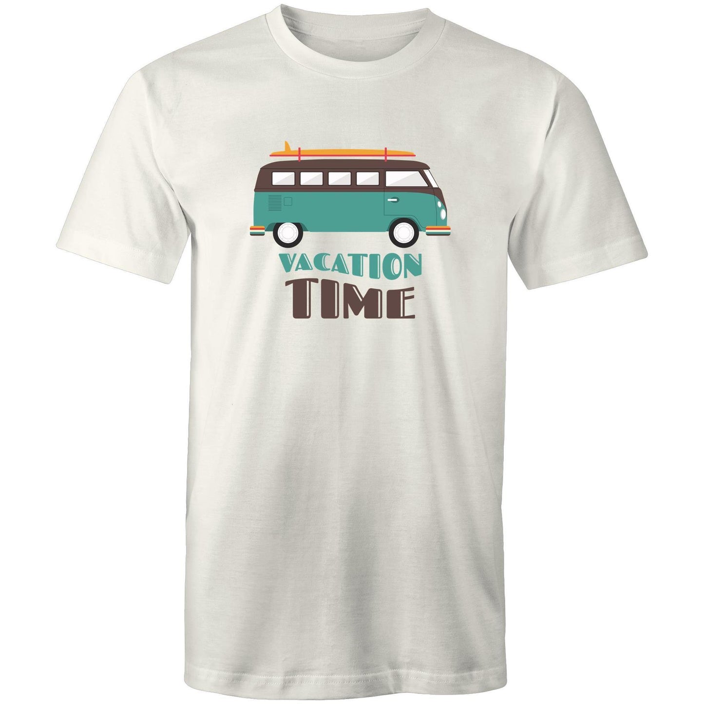 Vacation Time - Mens T-Shirt Natural Mens T-shirt Mens Retro Summer
