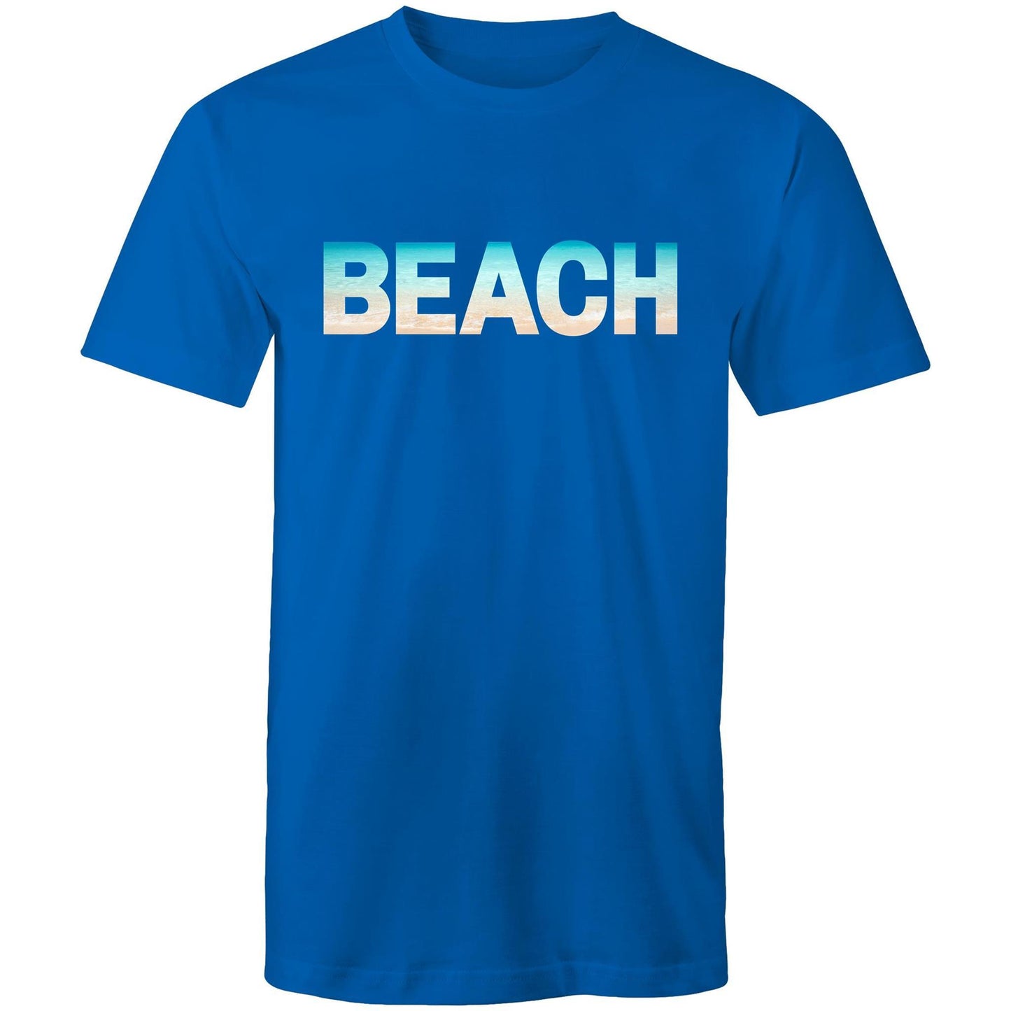 Beach - Mens T-Shirt Bright Royal Mens T-shirt Mens Summer