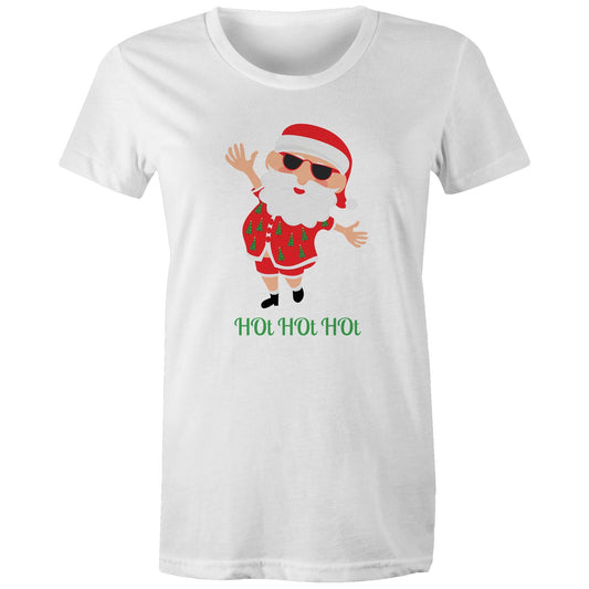 HOt HOt HOt - Womens T-shirt White Christmas Womens T-shirt Merry Christmas