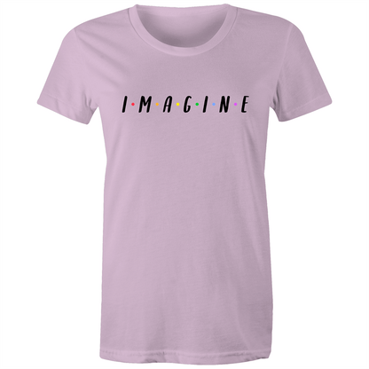 Imagine - Women's T-shirt Lavender Womens T-shirt Womens