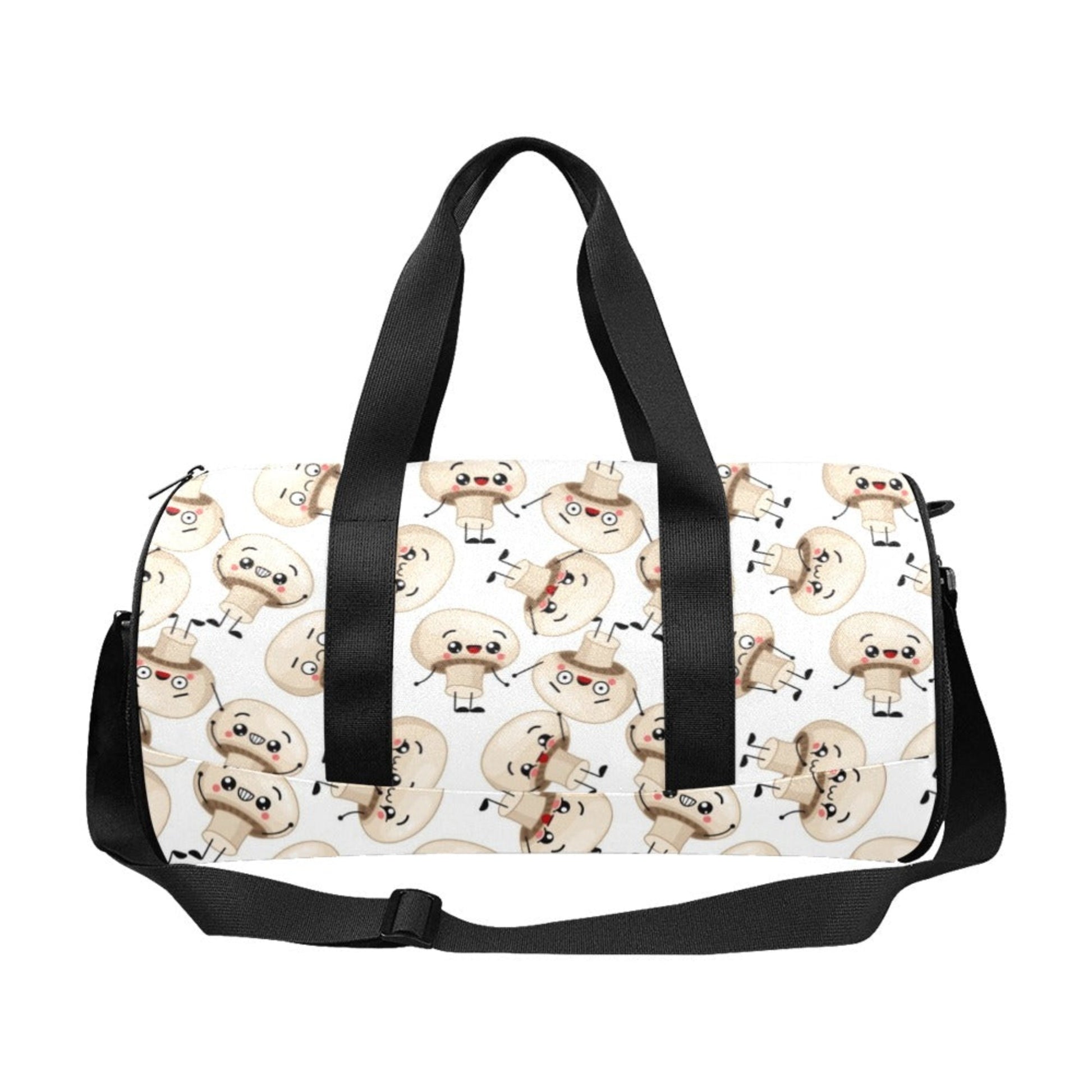 Cute Mushrooms - Round Duffle Bag Round Duffle Bag