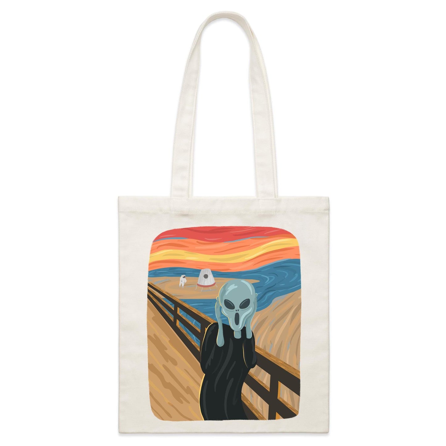 Alien Scream - Parcel Canvas Tote Bag Default Title Parcel Tote Bag