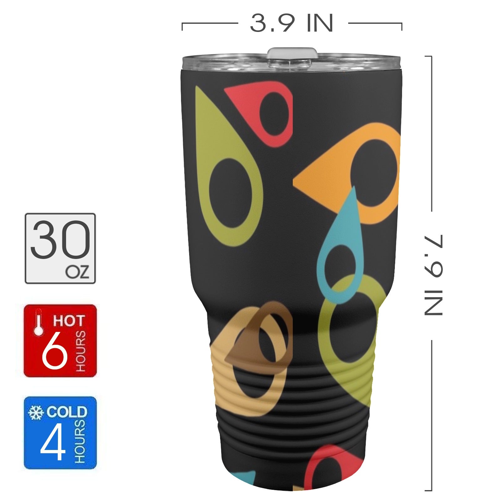 Where Am I - 30oz Insulated Stainless Steel Mobile Tumbler 30oz Insulated Stainless Steel Mobile Tumbler Printed Offshore