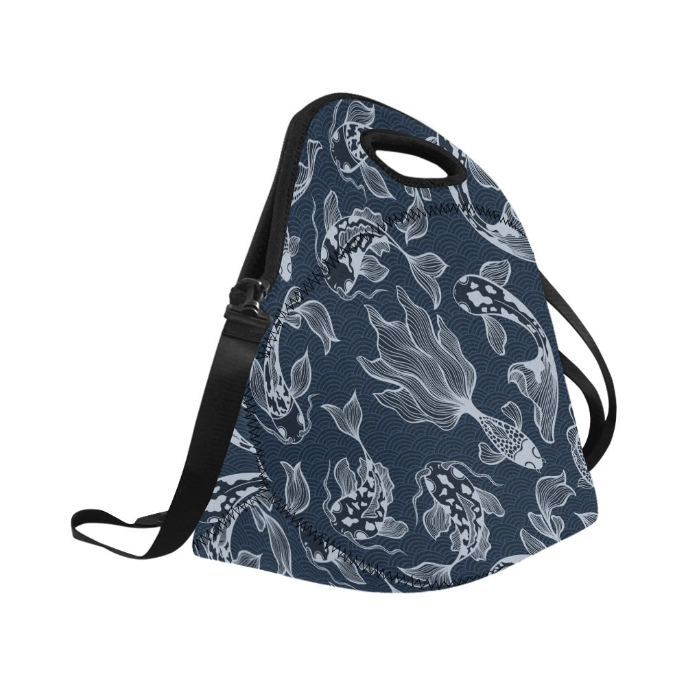 Blue Fish - Neoprene Lunch Bag/Large Neoprene Lunch Bag/Large animal Printed Offshore