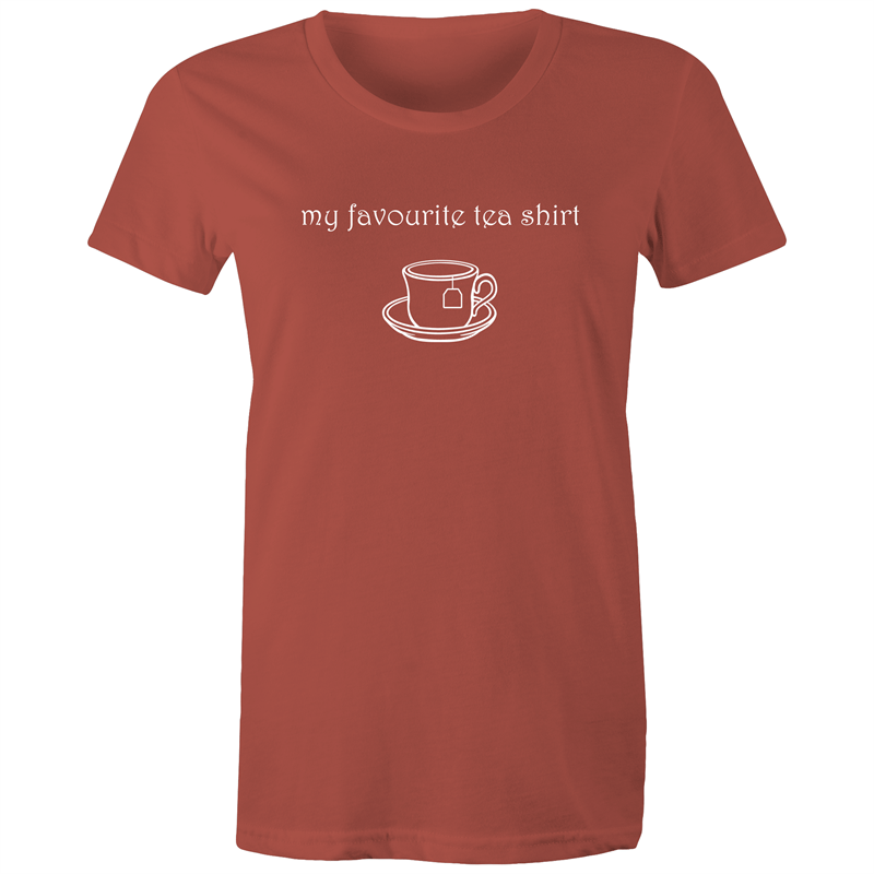 My Favourite Tea Shirt - Women's T-shirt Coral Womens T-shirt Tea Womens