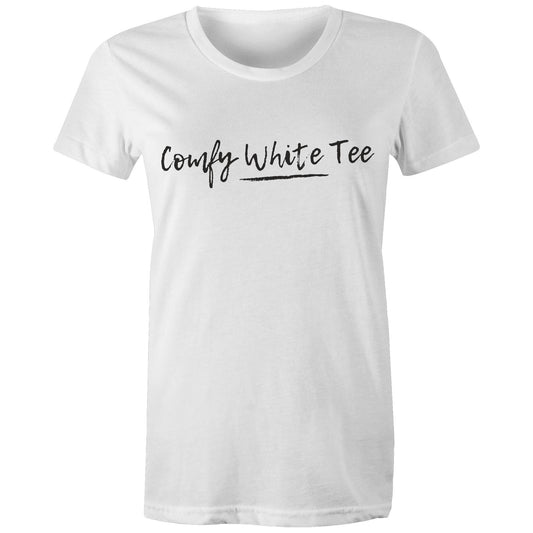 Comfy White Tee - Womens T-shirt White Womens T-shirt