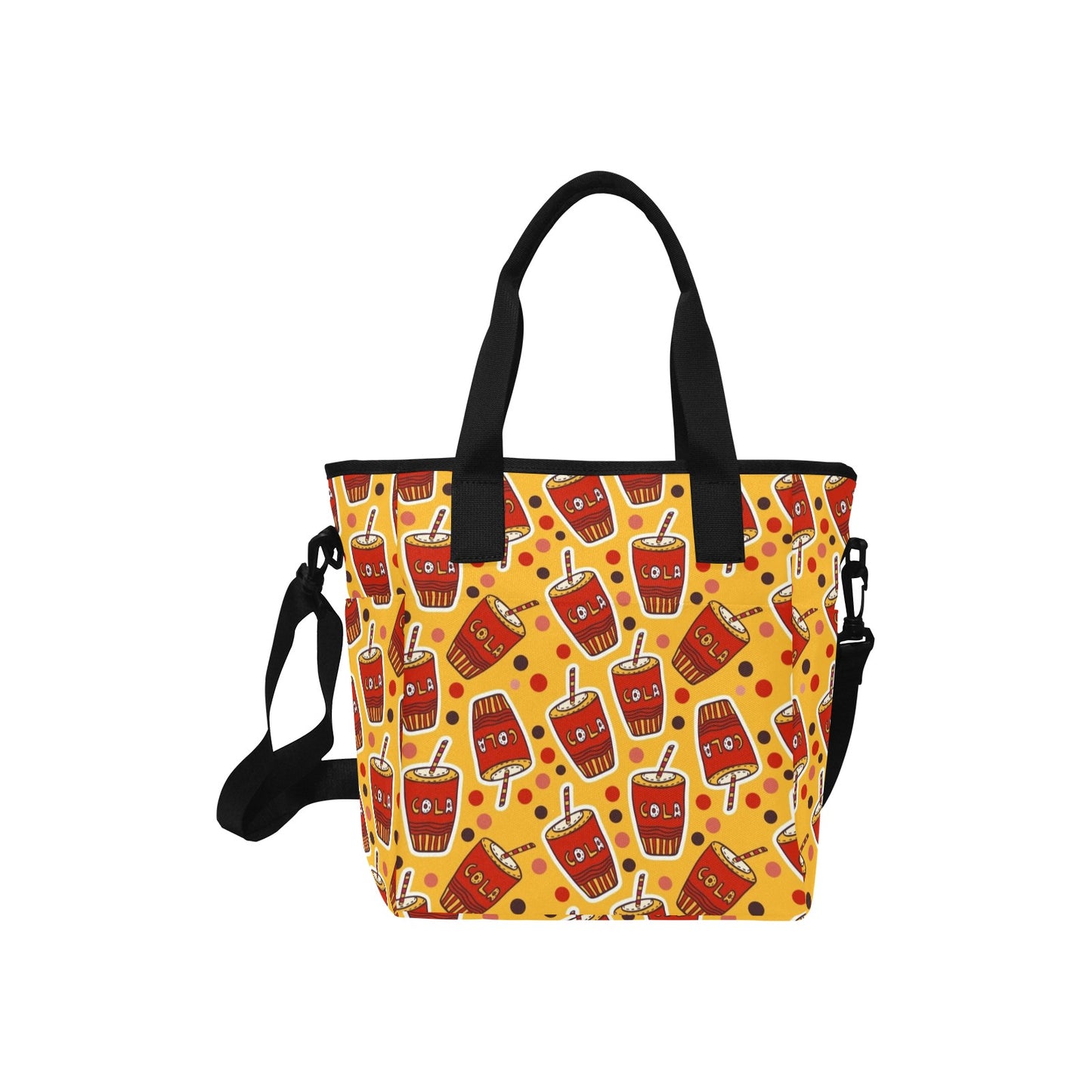 Cola - Tote Bag with Shoulder Strap Nylon Tote Bag