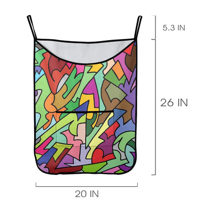 Bright Abstract - Hanging Laundry Bag Hanging Laundry Bag Printed Offshore