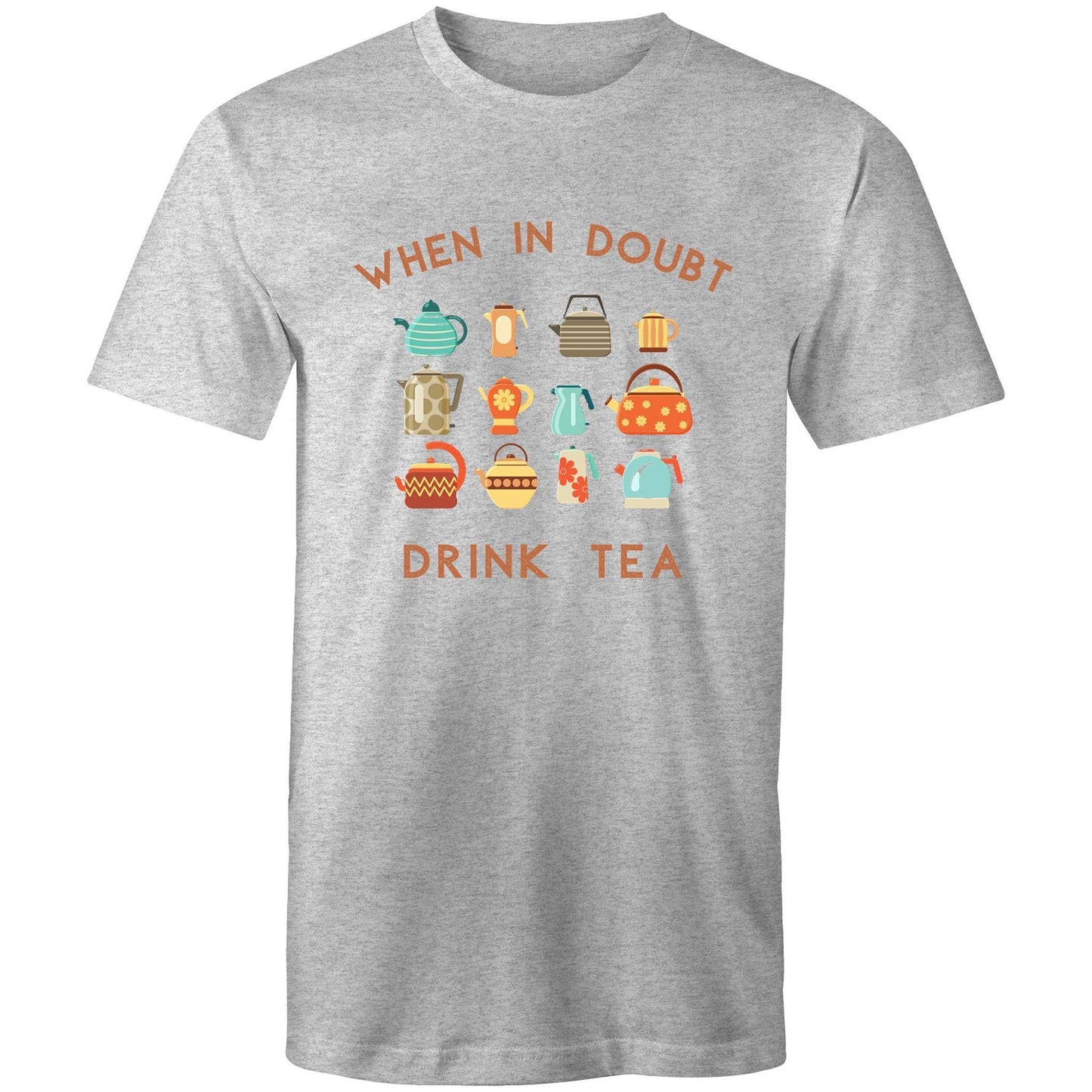Drink Tea - Mens T-Shirt Grey Marle Mens T-shirt Mens Tea