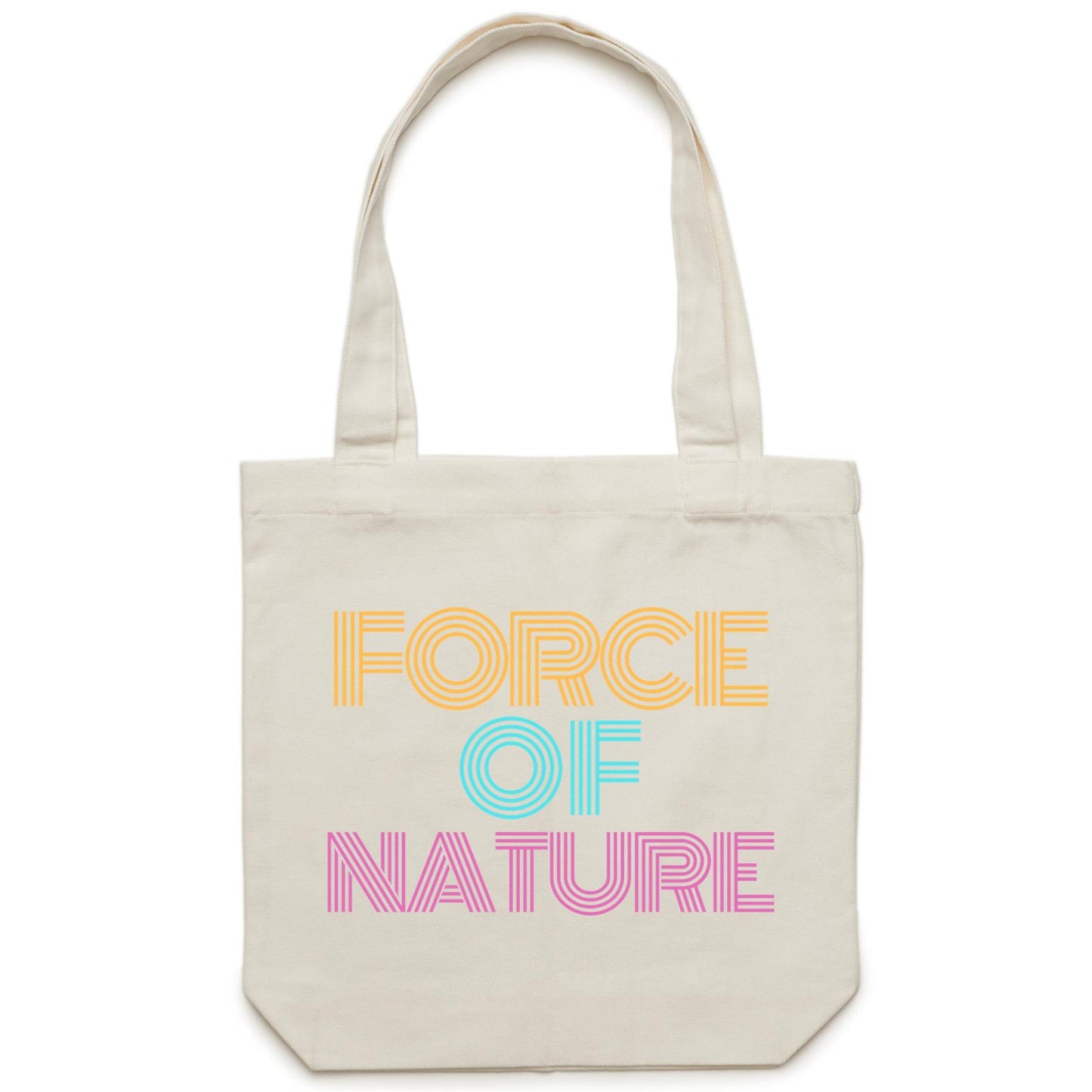 Force Of Nature - Canvas Tote Bag Cream One-Size Tote Bag