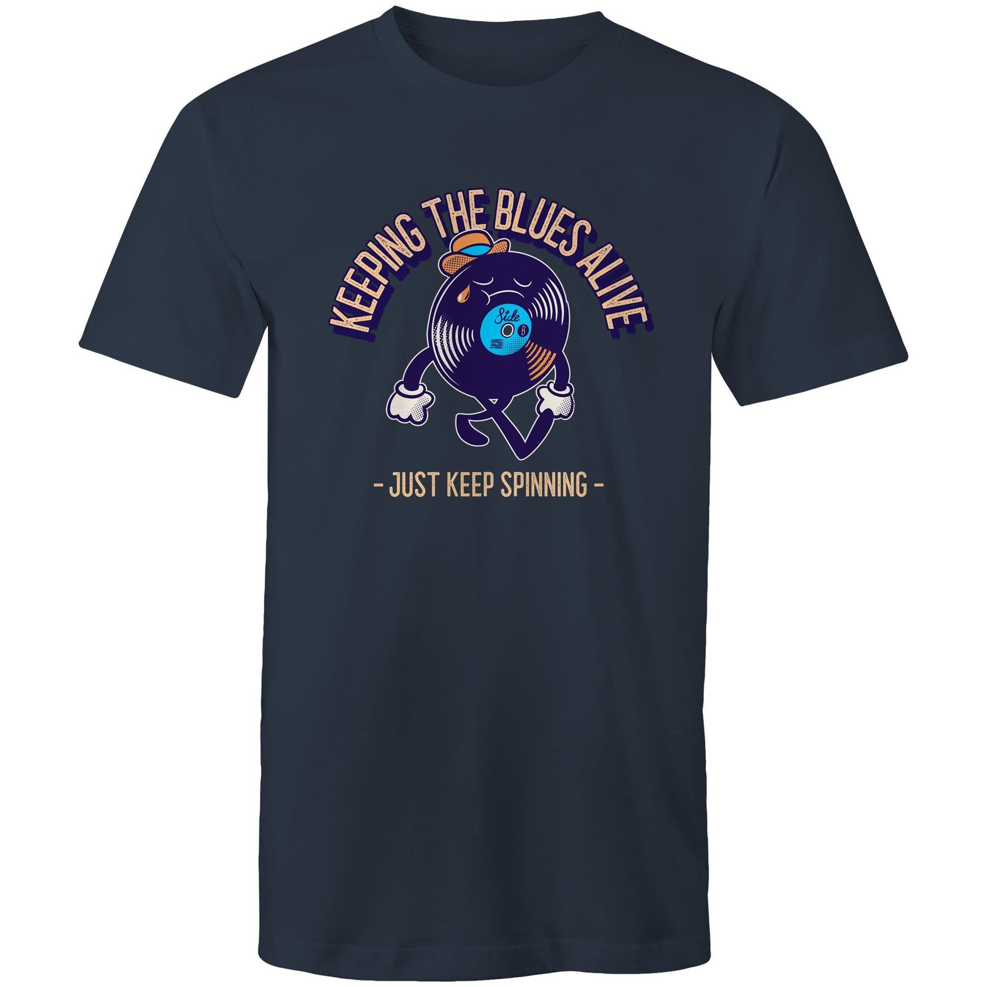 Keeping The Blues Alive - Mens T-Shirt Navy Mens T-shirt Music