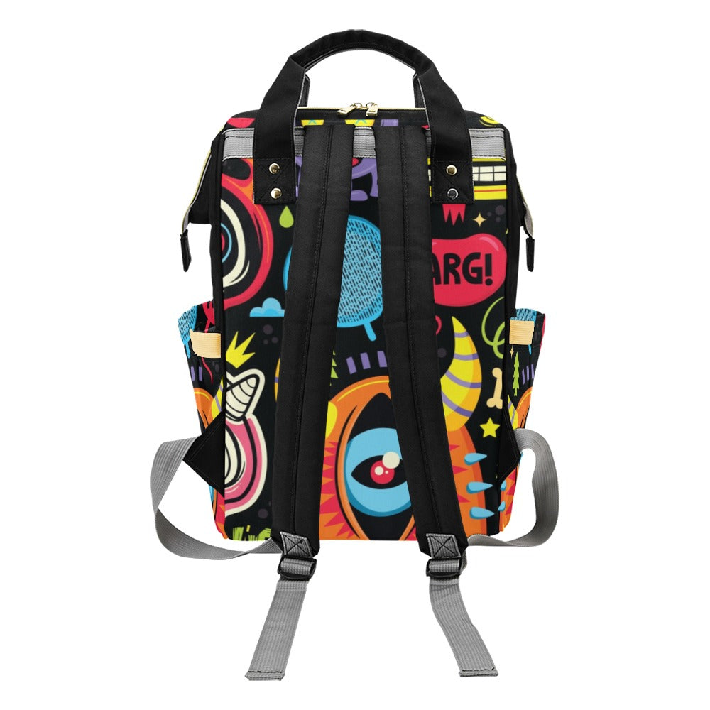 Monster Kids - Multi-Function Backpack Multifunction Backpack Printed Offshore