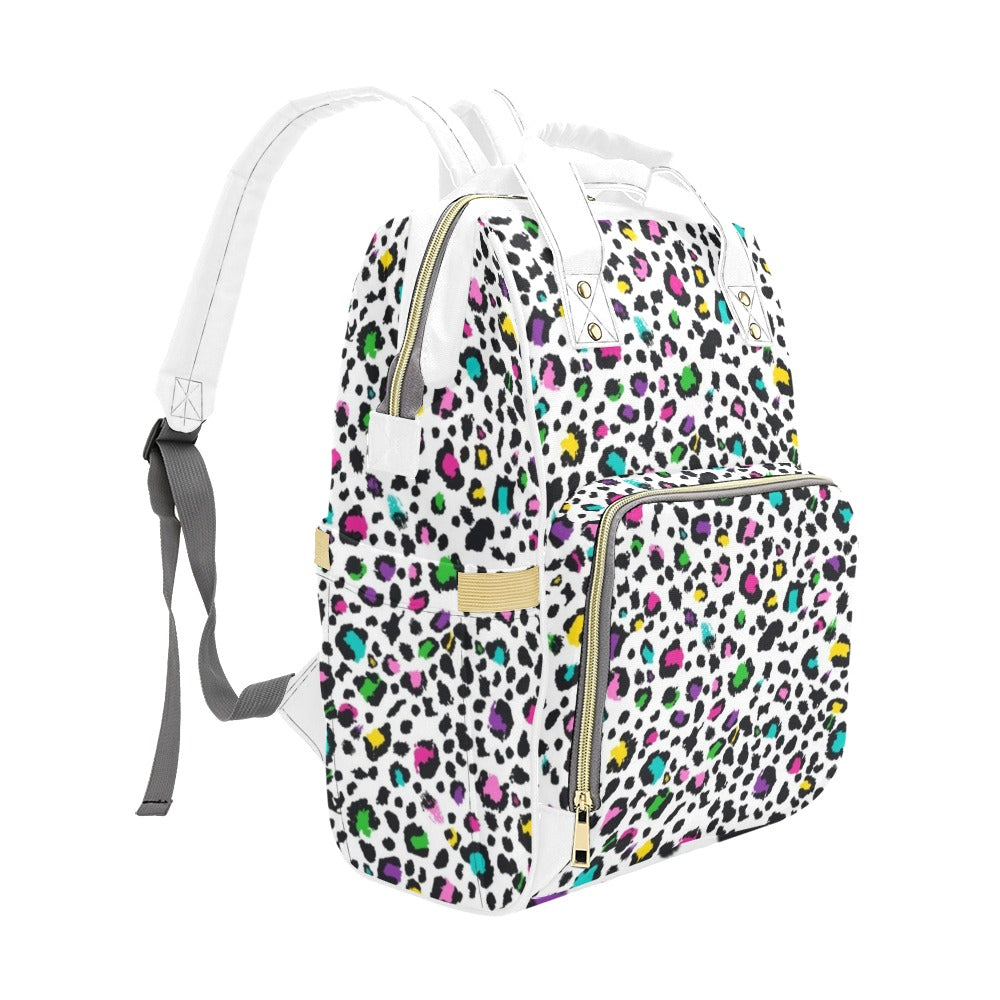 Animal Print In Colour - Multi-Function Backpack Multifunction Backpack