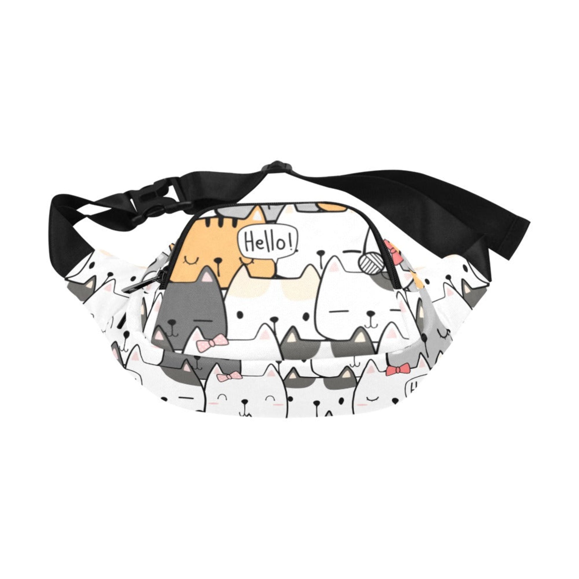 Cat Hello - Bum Bag / Fanny Pack Bum Bag