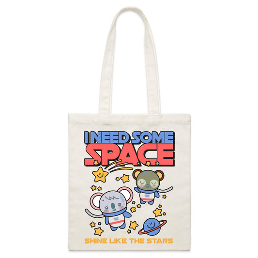 I Need Some Space - Parcel Canvas Tote Bag Default Title Parcel Tote Bag Space