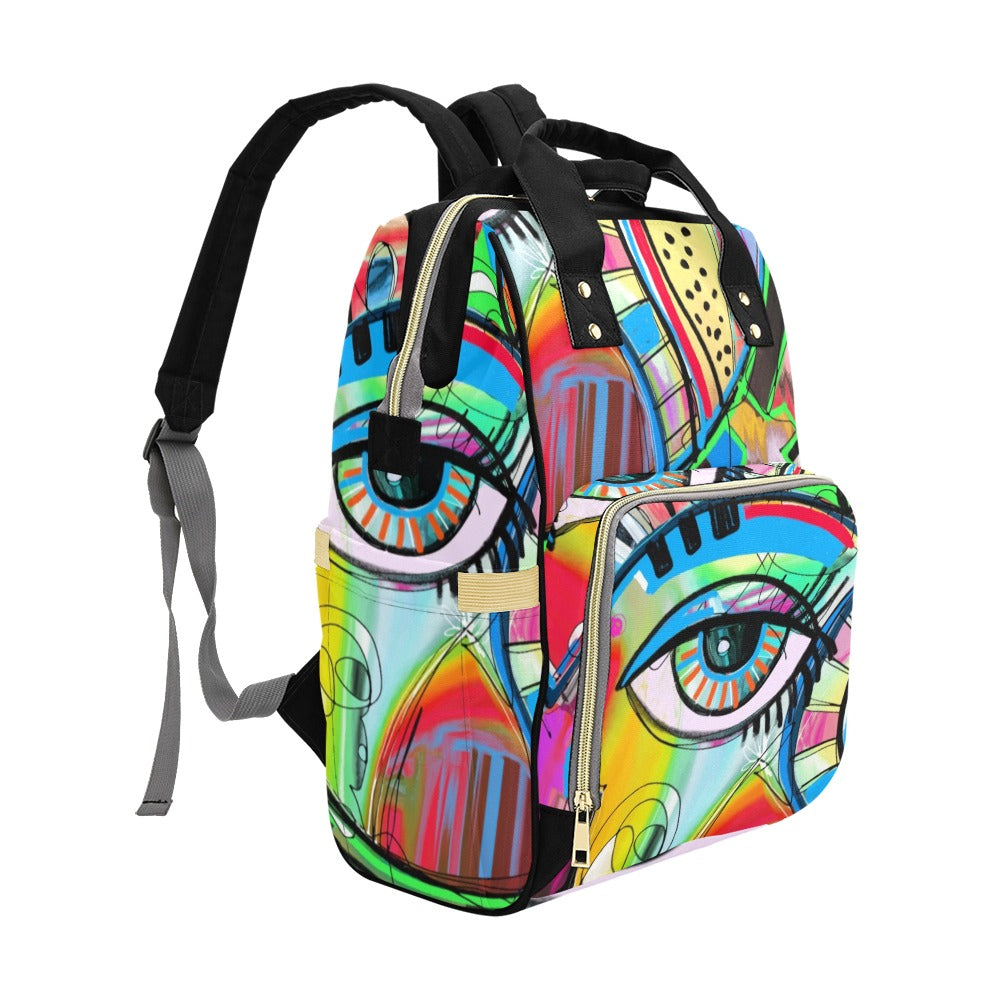 Graffiti Bird - Multi-Function Backpack Multifunction Backpack