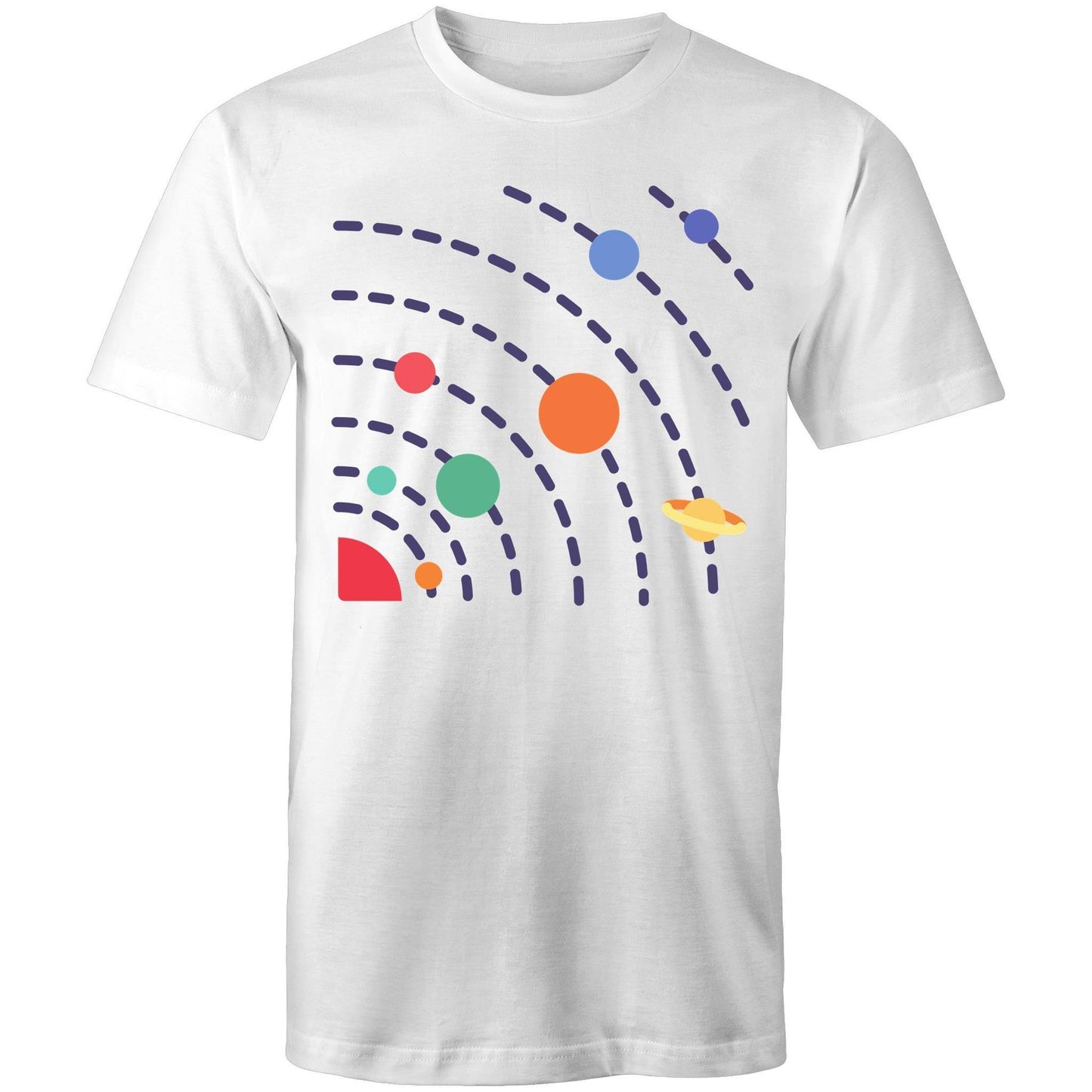 Solar System - Mens T-Shirt White Mens T-shirt Mens Science Space