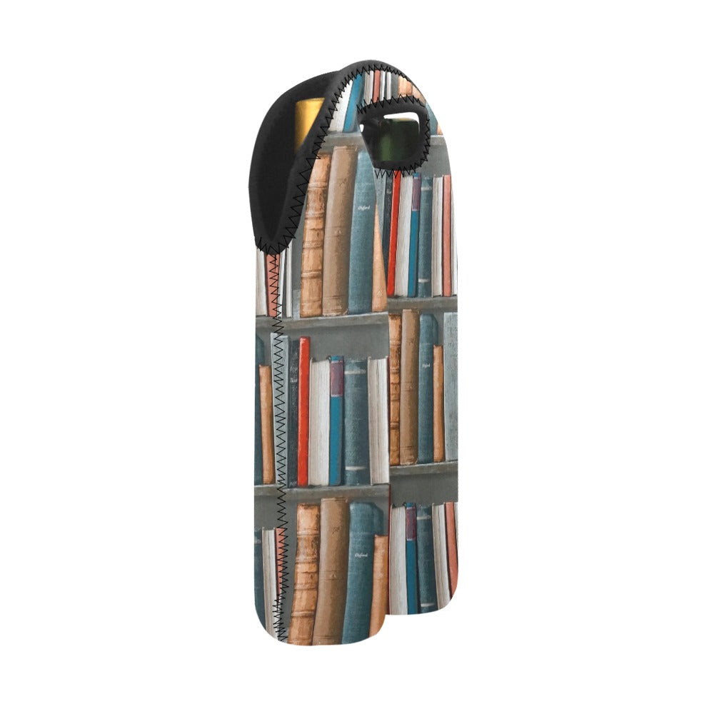 Books - 2-Bottle Neoprene Wine Bag 2 Bottle Wine Bag Printed Offshore