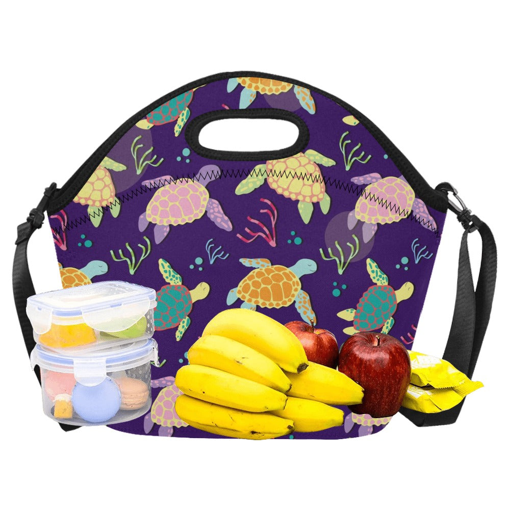 Turtles - Neoprene Lunch Bag/Large Neoprene Lunch Bag/Large animal Printed Offshore