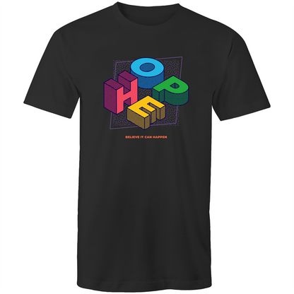 Hope - Mens T-Shirt Black Mens T-shirt Mens